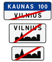 Kelio ženklas 551