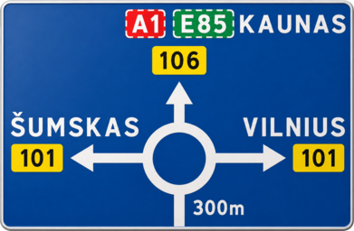 Kelio ženklas 602