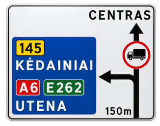 Kelio ženklas 603